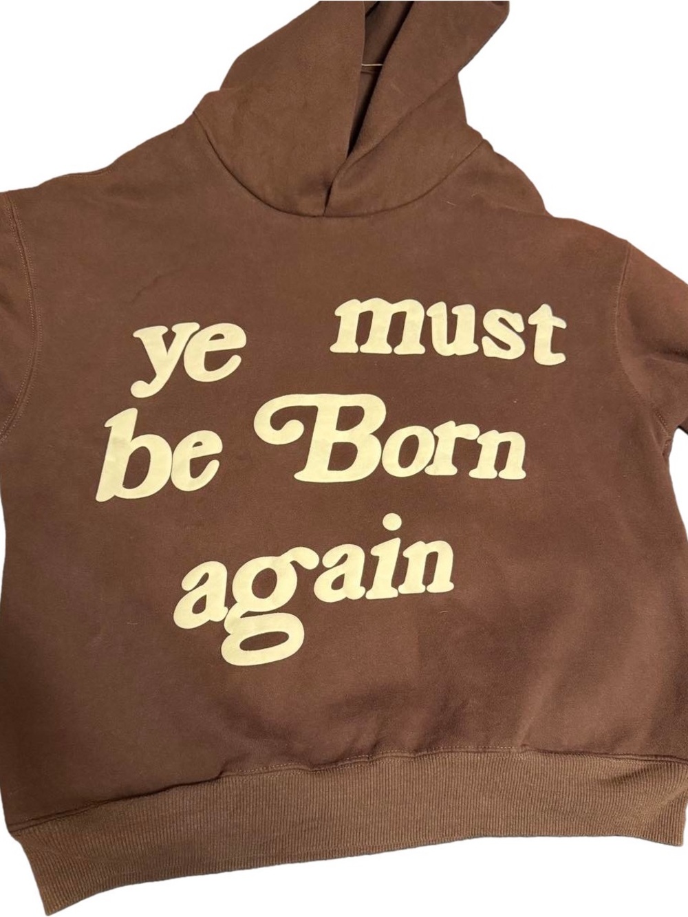 Cactus plant flea market CPFM Ye Must Be Born Again Hoodie Brown - Small -2022